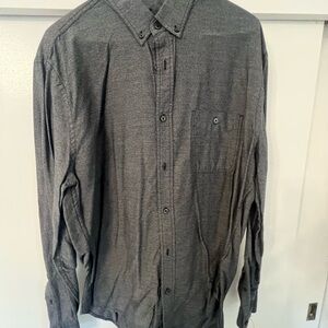 7 For All Mankind Gray Casual Button Down Shirt